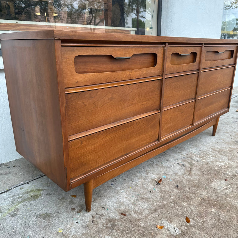 Mid Century Modern Triple Dresser by Bassett Furniture