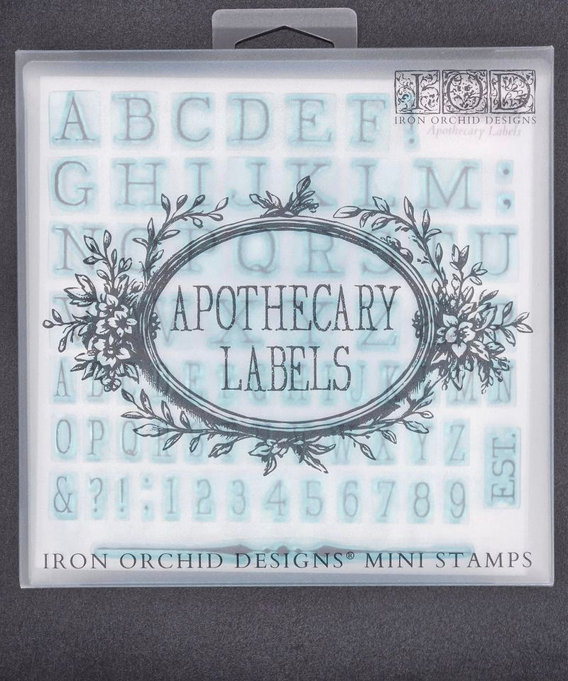 Apothecary Labels IOD Stamp