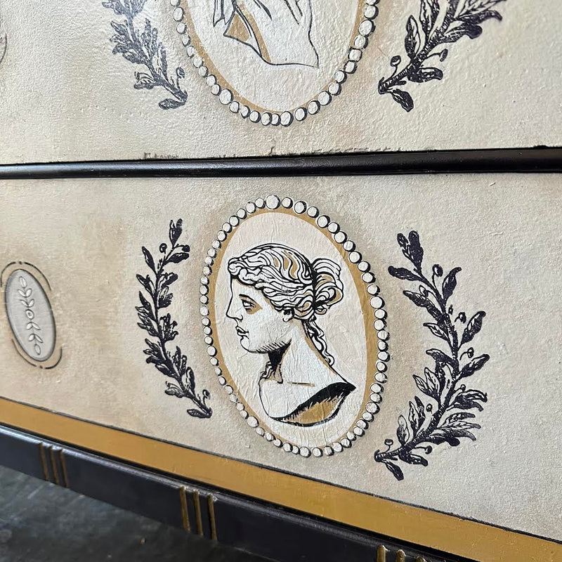 Neoclassical Five Drawer Dresser