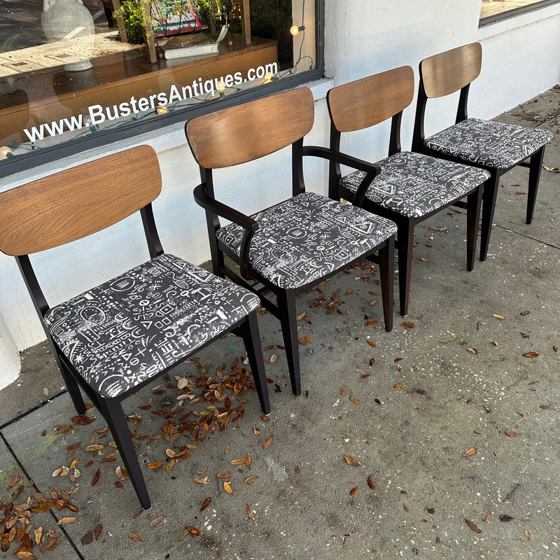 MCM Artex & Green Table and Four Chairs
