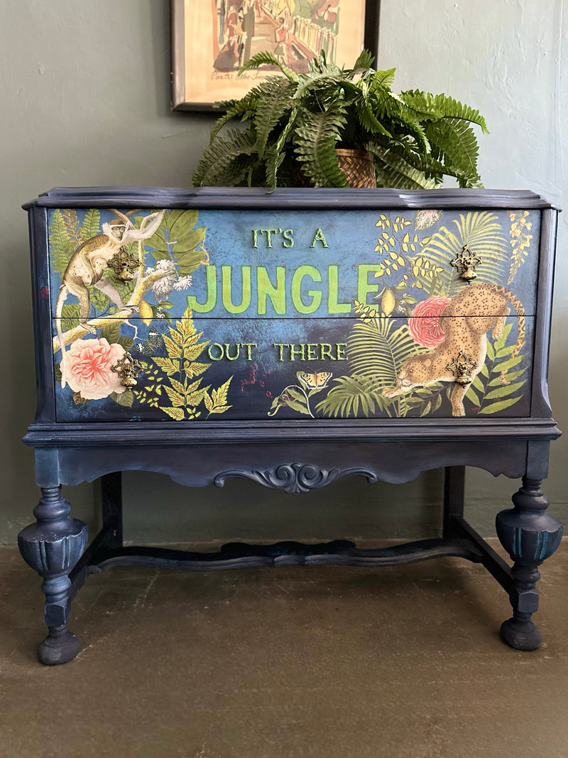 Antique 2 Drawer Tropical Style Server
