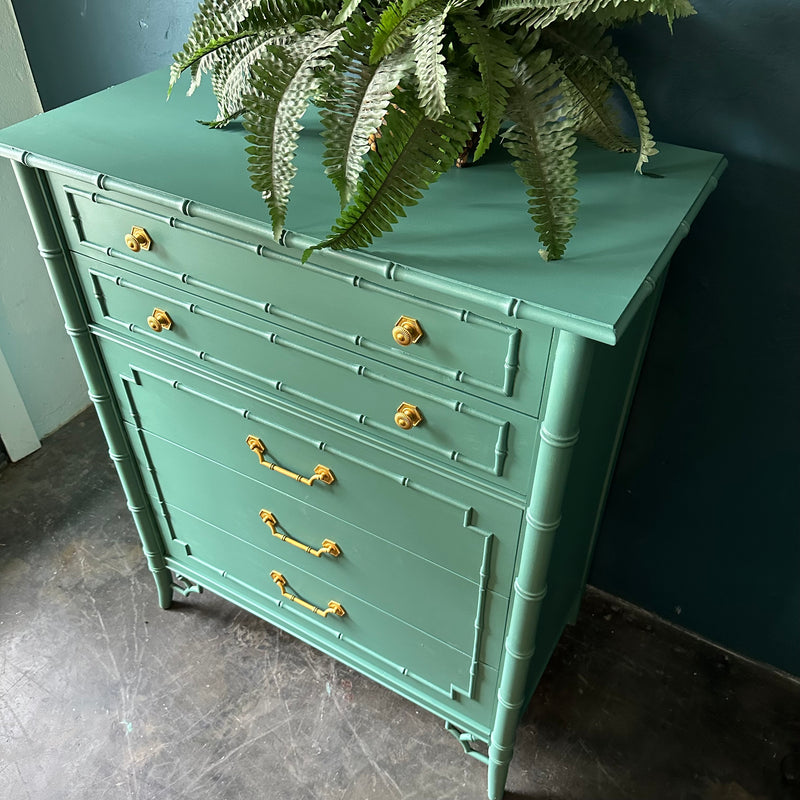 Thomasville Allegro Faux Bamboo Chest of Drawers