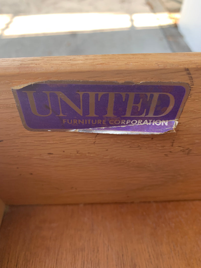 United Furniture Mid Century 9 Drawer Lowboy Dresser