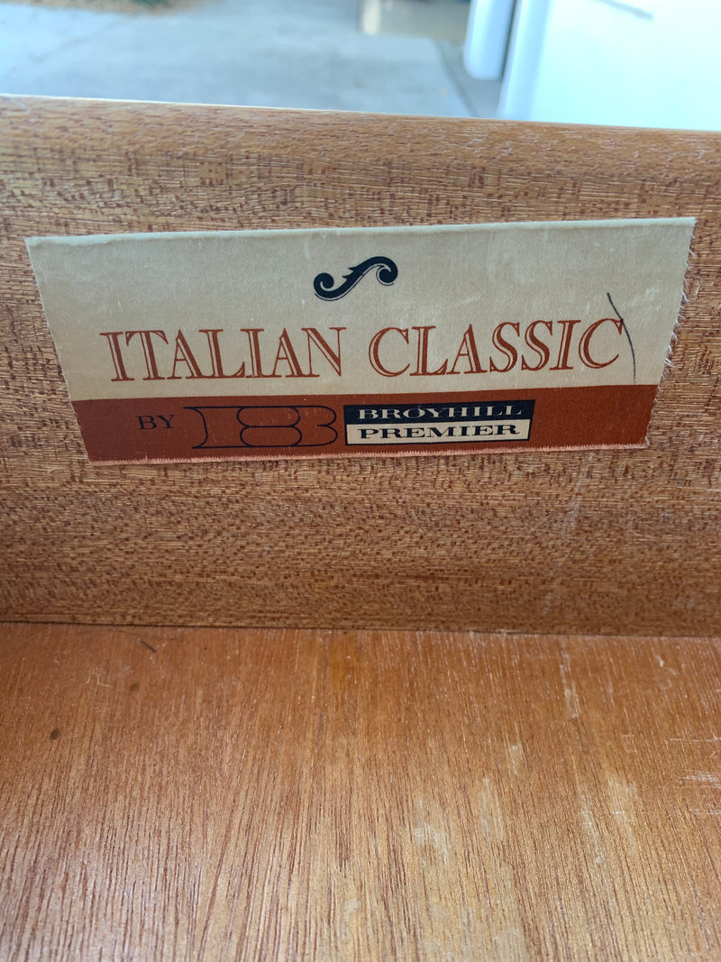 Vintage “Italian Classic” Dresser By Broyhill Premier